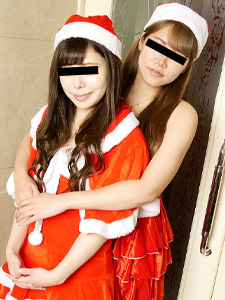 With My Friend: Spend an unforgettable holy night with two of the cutest Santas (10Musume-122422_01) sample image 3